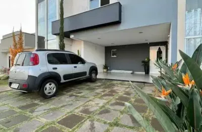 Belo sobrado no condomínio real park, 3 suítes,  uma com closet, banheiro social, lavabo, cozinha, ampla dispensa integrada a lavanderia, 4 vagas.