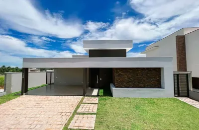 Casa térrea 3 suítes, sala tv, estar, jantar, cozinha, 5 banheiros, área gourmet, despensa, lavanderia, piscina, escritório, 2 vagas cobertas 2 descob