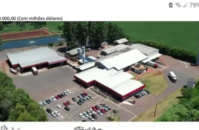 Frigorífico suínos 5000m2 área construída, terreno 127.700m2, abatedouro frigorífico sisbi (1000 animais dia ? projeto aprovado passando p/ 1.700 anim