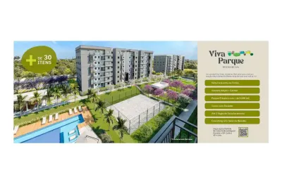 Breve lançamento viva parque residencial, apartamentos de 45,89m2 a 80,27m2, 2 dormitórios, 1 banheiro, varanda gourmet, lazer completo