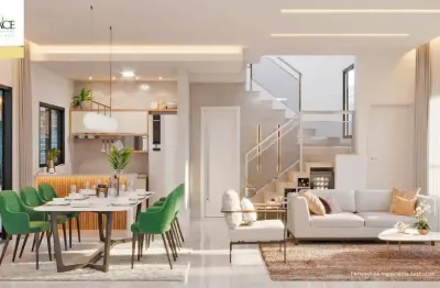 Lançamento la terrace, casas triplex com 150m2, 3 dormitórios, 1 suíte master, cozinha americana, varanda ampla, área de lazer, ótima localização
