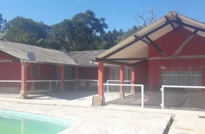 Chácara 2 alqueires, casa sede com área de churrasqueira e piscina, ótima localização, documentação em ordem, 700 metros do asfalto