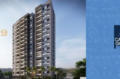 Apartamentos de 61m2 a 65m2 no condomínio maestro carlos gomes residencial, 2 dormitórios, 1 suíte, varanda gourmet, área de lazer completa