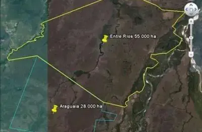 Fazenda 34.440 alqueires, rica em água com 40 represas, 40 lagos e rio cortando a propriedade, casa sede, 2 casas de caseiros, depósito, barracão