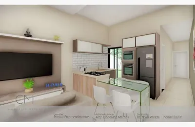 Casa 68m2, 2 dormitórios, 1 suíte, jardim de inverno, 2 vagas de garagem, cozinha integrada, churrasqueira com espaço gourmet, ótima localização