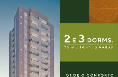 Praça guanabara, apartamentos de 70,14m2 e 90,40m2, 2 ou 3 dormitórios, 1 ou 2 suítes, varanda gourmet, 2 vagas cobertas, lazer completo