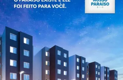 Lançamento nosso paraíso bio aptos 43,66m2, 2 dorms, sala, cozinha, banheiro, 1 vaga, lazer completo