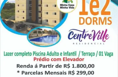 Apartamento à venda em cotia-sp, centreville: 2 quartos, 1 banheiro, 1 vaga de garagem - 36,00 m² de área.