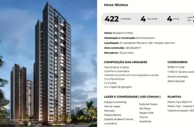 Apartamento à venda em valinhos-sp na vila faustina ii: 3 quartos, 1 suíte, 2 salas, 2 banheiros, 2 vagas - 83,54m²!