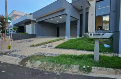 Casa térrea nova    3 suítes no condomínio jardim do jatobá em hortolândia fachada moderna e imponente  pé direito alto e iluminação diferenciada em led  lavabo  cozinha em pedra completa de armários 