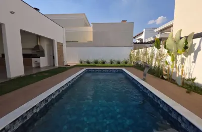 Casa de luxo em condomínio na boa esperança - paulínia-sp: 3 quartos, 2 suítes, 3 salas, 4 banheiros, 4 vagas, 256m².