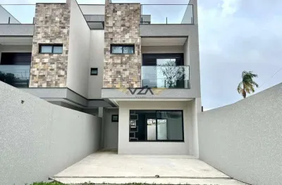 Casa em condomínio fechado com 3 quartos à venda na rua abrão winter, 837, xaxim, curitiba por r$ 898.000