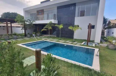 Casa em condomínio para venda em camaçari, guarajuba (monte gordo), 5 dormitórios, 5 suítes, 7 banheiros, 3 vagas