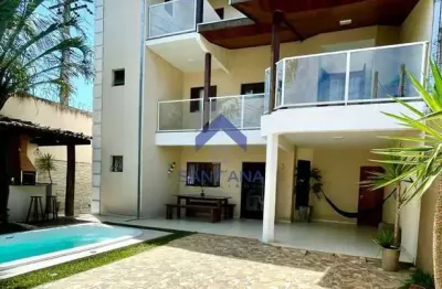 Sobrado de 170m² com 03 suítes e piscina  no jardim continental ii em taubaté/sp