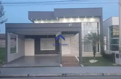 Casa de 220 m² de área construída com 3 suítes no condomínio no bairro santa izabel residencial tecoara em taubaté/sp