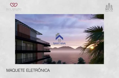 Apartamento com 2 dormitórios sendo 1 suíte no condomínio residencial dois corações no bairro itaguá em ubatuba/sp