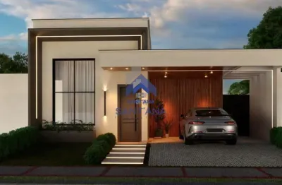 Casa de 150m² com 3 dormitórios sendo 1 suíte master com closet no condomínio ágata no vale dos cristais em taubaté/sp