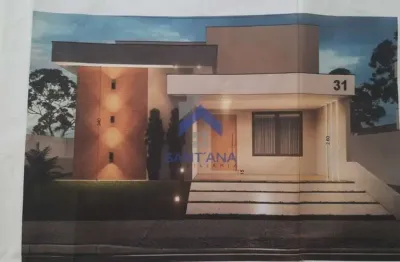 Casa em construção de 150m² com 3 dormitórios sendo 2 suítes no condomínio ágata no vale dos cristais em taubaté/sp