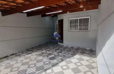 Casa de 105 m² de área construída com dois quartos e uma suíte no bairro estoril em taubaté/sp