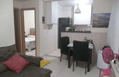 Apartamento de 48m² com 2 dormitórios no condomínio parque trivellato no bairro da gurilândia em taubaté/sp
