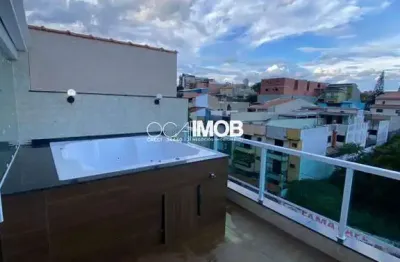 Abernesia - cobertura com 2 dormitórios à venda, 112 m² por r$ 640.000,00 - santa maria - santo andré/sp