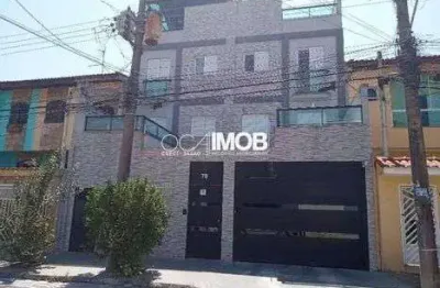 Residencial oliva - cobertura com 2 dormitórios à venda, 64 m² por r$ 349.000 - parque erasmo assunção - santo andré/sp