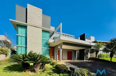 Cond. sun lake - casa com 3 dormitórios à venda, 250 m² - rua alcides turini, n°150, recanto do salto - londrina/pr