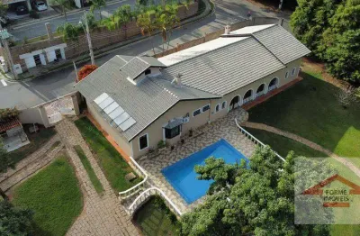 Chácara com 4 suítes à venda, 5487 m² por r$ 3.900.000 - medeiros - jundiaí/sp.