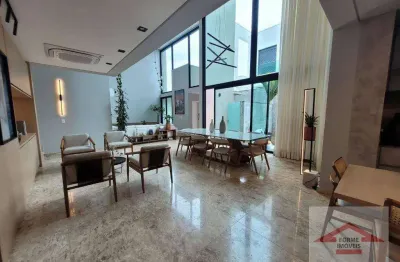 Casa mobiliada com 3 quartos, 293 m² - venda por r$ 3.820.000 ou aluguel por r$ r$ 17.500,00/mês - cond. veduta blu - cidade santos dumont - jundiaí/s