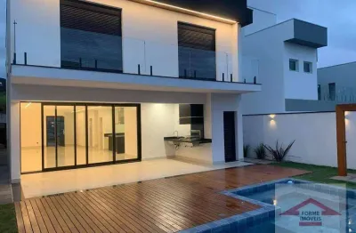 Casa com 3 suítes à venda, 279 m² por r$ 3.250.000,00 - condomínio brisas do lago no jardim samambaia - jundiaí/sp