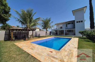 Casa mobiliada com 3 suítes, 430 m² - venda por r$ 3.500.000 - condomínio terras de são carlos - jundiaí/sp