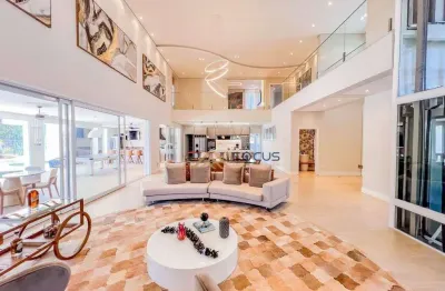 Casa com 4 dormitórios à venda, 686 m² por r$ 9.500.000,00 - portal do japy golf clube - cabreúva/sp