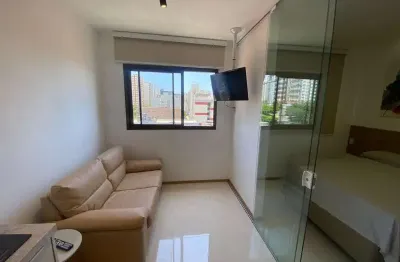 Studio - house pituba,  apartamento para venda, quarto e sala,  25m2, porteira  fechada, mobiliado, nascente, salvador/ba.