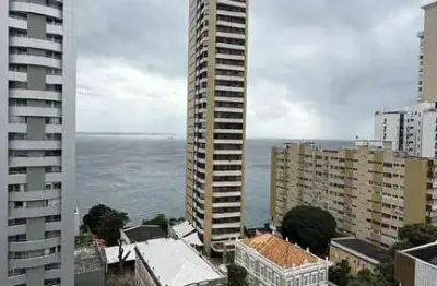Corredor da vitoria, apartamento para venda, 03 quartos,        117m2, vista mar,  salvador-ba.