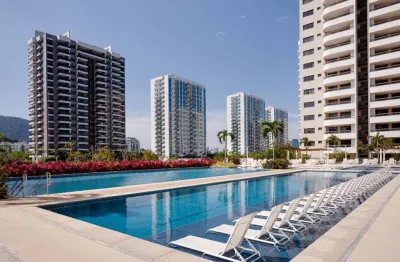 Apartamento com 2 quartos à venda na avenida salvador allende, barra da tijuca, rio de janeiro, 79 m2 por r$ 691.403