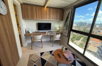 Studio 33m² andar alto no unique live caminho das árvores r$ 450.000,00