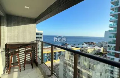 Smart barra 1/4 e sala vista mar porteira fechada r$ 580.000,00