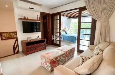 Cobertura duplex 3 suítes porteira fechada em praia do forte r$ 2.390.000,00