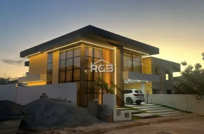 Linda mansão 4 suítes porteira fechada em vilas do atlântico r$ 3.200.000,00