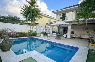 Linda casa 4 suítes porteira fechada em alphaville litoral norte r$ 2.300.000,00