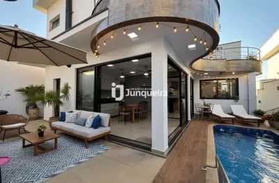 Casa em condomínio à venda, 3 quartos, 3 suítes, 4 vagas, santa rosa - piracicaba/sp