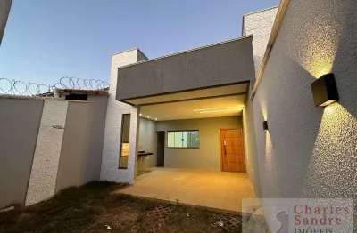 Casa para venda em goiânia, setor santos dumont, 3 dormitórios, 2 suítes, 2 banheiros, 2 vagas