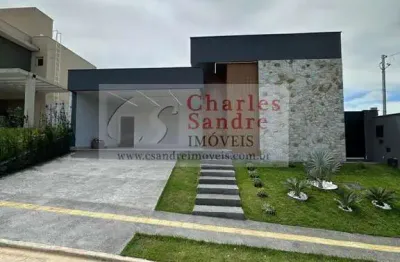 Casa em condomínio para venda em senador canedo, jardins bolonha, 3 dormitórios, 3 suítes, 4 banheiros, 2 vagas