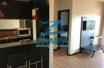 Flat no the grapes com 1 dormitório equipado, cozinha e sala equipadas, 1 vaga de garagem