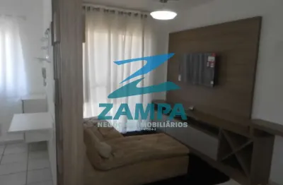Apartamento mobiliado com 2 quartos, sala 2 ambientes com sacada, cozinha planejada e 1 vaga