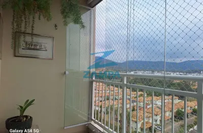 Apto de 3 quartos (1 suite) todo planejado e com ar condicionado, 2 vagas e vista deslumbrante da serra do japi