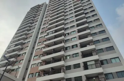 Apartamento novo e projetado, dois quartos, varanda e lazer completo.