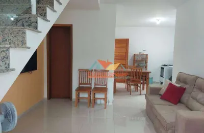 Casa com 2 dormitórios/suites para alugar, 78 m² por r$ 2.667/mês - massaguaçu - caraguatatuba/sp