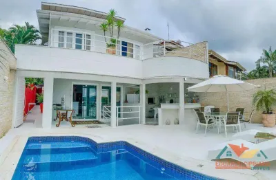 Casa com 6 dormitórios à venda por r$ 4.000.000,00 - massaguaçu - caraguatatuba/sp