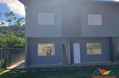 Casa com 2 dormitórios para alugar, 65 m² por r$ 2.400,00/mês - capricórnio iii - caraguatatuba/sp